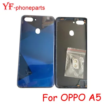 Для OPPO A5 Задняя крышка батарейного отсека Задняя панель дверцы корпуса Запасные части для корпуса