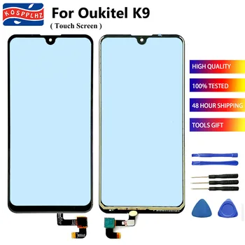 Для Oukitel K9 Замена объектива на внешней стеклянной панели сенсорного экрана для OUKITEL K9 Переднее стекло + клей