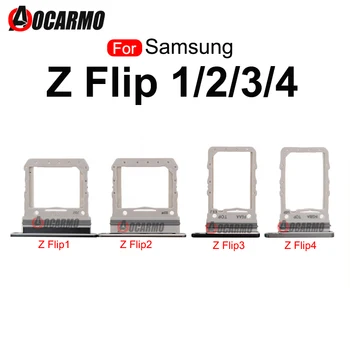 Для Samsung Galaxy Z Flip1 2 3 4 Z Flip2 Flip3 Flip4 f7000 F7070 F711n F7110 Замена Слота Держателя Лотка SIM-карты