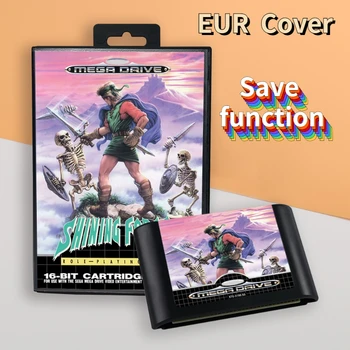 для Shining Force (экономия заряда батареи) EUR cover 16-битный игровой картридж в стиле ретро для игровых консолей Sega Genesis Megadrive