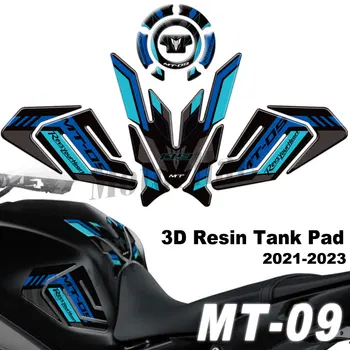 Для Yamaha MT-09 MT09 mt09 2021 2022 2023 3D Комплект наклеек для топливного бака мотоцикла, Защита от Газойля, Аксессуары для наклеек Водонепроницаемый