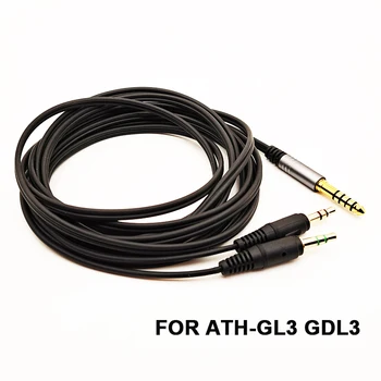 Для гарнитуры ATH-GL3 Кабель для обновления игровой гарнитуры Кабель для наушников HiFi High Fidelity для гарнитуры ATH-GDL3 кабель для гарнитуры длиной 3 м