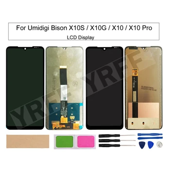 Для телефона Umi X10 ЖК-Экраны Для Umidigi Bison X10S/X10G/X10 Pro ЖК-дисплей Сенсорный Экран Дигитайзер В Сборе Стеклянная Панель Датчик