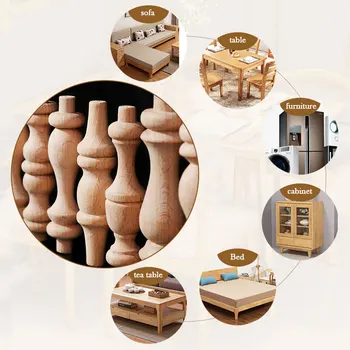 Европейский стиль, Резная мебель из массива дерева, ножки для сидений шкафа, Винтажные аксессуары для домашнего декора