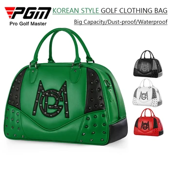 Женская водонепроницаемая тканевая сумка для гольфа PGM, легкие сумки для гольфа с заклепками, сумки для хранения обуви большой емкости, Женская портативная дорожная сумка