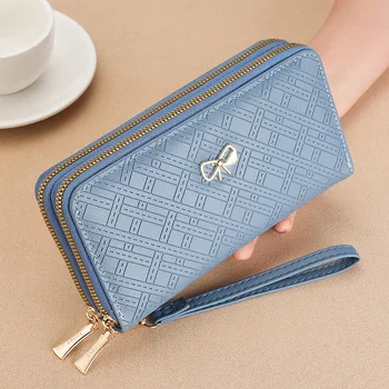 Женская сумка-кошелек 2023, длинная простая сумка для мобильного телефона, многофункциональные модные держатели для карт большой емкости сумка женская