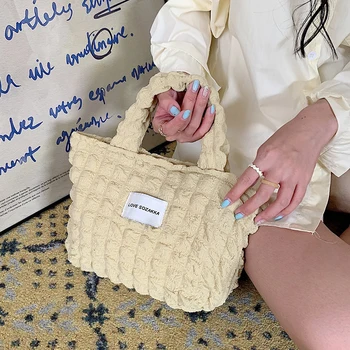 Женская холщовая сумка через плечо, портативная сумка-тоут, ручная кладь, мягкая тканевая милая многоразовая сумка большой емкости в ленивом стиле