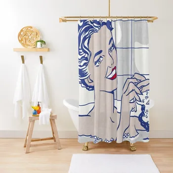 Женщина в ванне от Roy Lichtenstein Занавески для душа