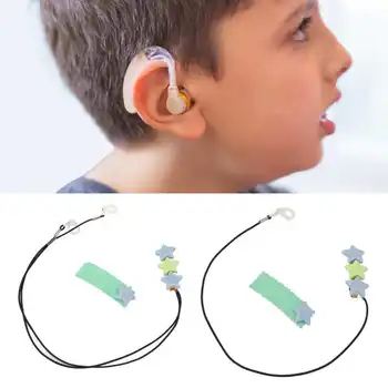 Зажим для шнурка для потери слуха 3 Пентаграммы Симпатичные Прочные Нейлоновые Легкие Аксессуары для слуховых аппаратов для работы Садоводство Спорт