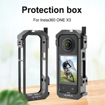 Защитный кожух камеры, защитный каркас видеокамеры из алюминиевого сплава, аксессуары с магнитным байонетом для Insta360 X3