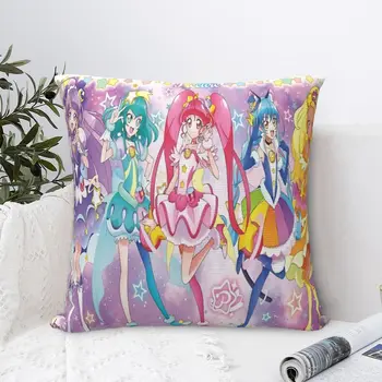 Звездная мерцающая Молочно-белая наволочка для объятий Pretty Cure Precure Princess Anime Backpack Подушка для дома с принтом 