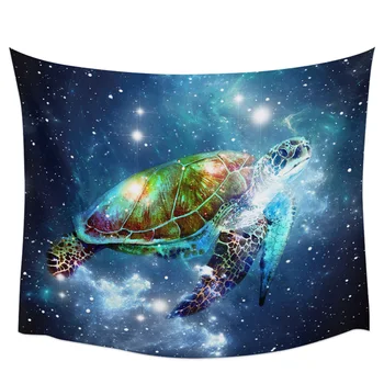 Звездное небо, Постепенный Гобелен с морской черепахой, Настенный гобелен в стиле бохо, домашний декор, Гобелен