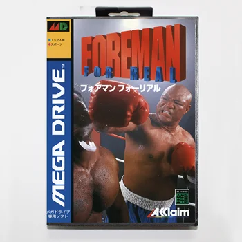 Игровая карта Foreman ForReal с розничной коробкой 16bit MD Cart для Sega Mega Drive/Genesis System