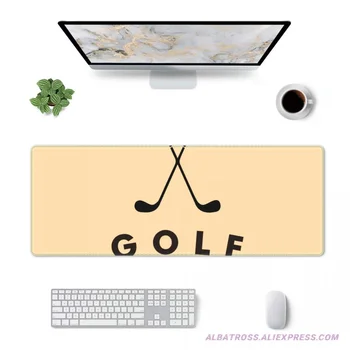 Игровой коврик для мыши с логотипом гольф-клуба, прошитые резиной края, коврик для мыши 31,5 