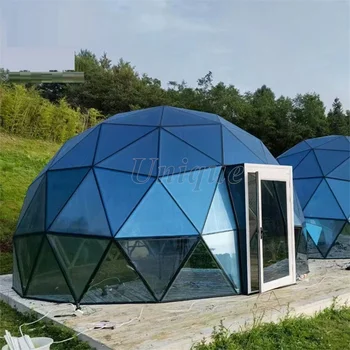 Индивидуальная палатка с круглым стеклянным куполом, прозрачная палатка, гостиничный номер