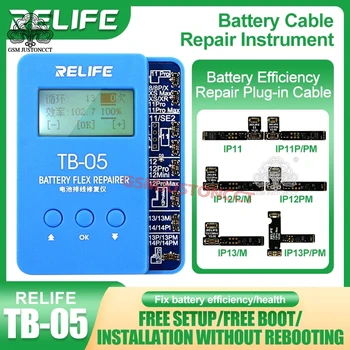 Инструмент для ремонта кабеля аккумулятора Relife TB-05 для IP8-14pm, по умолчанию 0 Циклов, Емкость 100%, Восстановление работоспособности аккумулятора, автоматическая защита