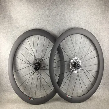 карбоновые диски диаметром 50 мм с центральным замком на 6 болтов включают ступицы, спицы, колесную пару для шоссейного велосипеда