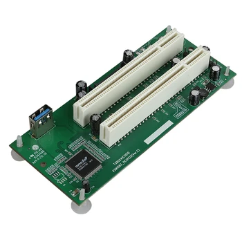Карта адаптера PCI-Express к PCI, карта расширения PCIe к двум слотам Pci, конвертер дополнительных карт USB 3.0 TXB024
