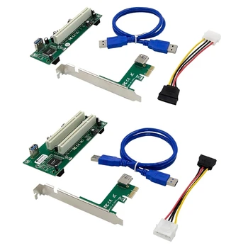 Карта адаптера PCI-PCI Pcie X1 для маршрутизатора 1/2 Слот PCI Riser Card 2,5 Гб Прямая поставка