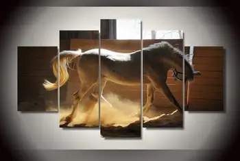 Картина в виде лошади без рамы современный домашний декор настенное искусство холст картина для декора гостиной печать Живопись на холсте искусство
