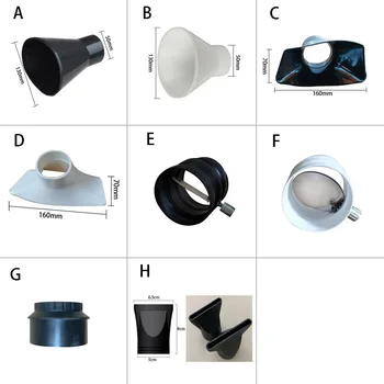 Клапан Система дымоудаления OD 50 мм вытяжные колпаки для вентиляции Вытяжные вентиляторы Канальный вентилятор воздушная заслонка