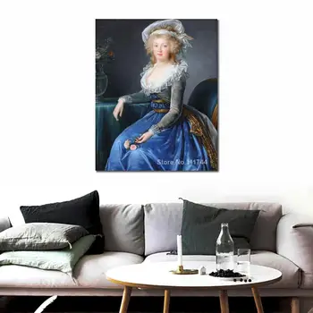Классические портретные картины Марии Терезии Неаполитанской и Сицилийской Элизабет Виже Лебрен Искусство на холсте Ручная роспись маслом