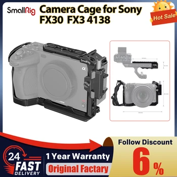 Клетка для камеры SmallRig для Sony FX30/FX3 4138 Комплект Ручной клетки для Sony FX30/FX3 4139 Зажим для кабеля NATO Rail HDMI