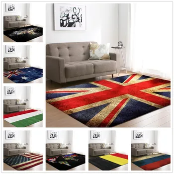 Ковер для гостиной с флагом Британской Америки, Национальные флаги, прикроватный коврик для спальни для мальчиков, детский игровой коврик, кухонные коврики для столовой, половик