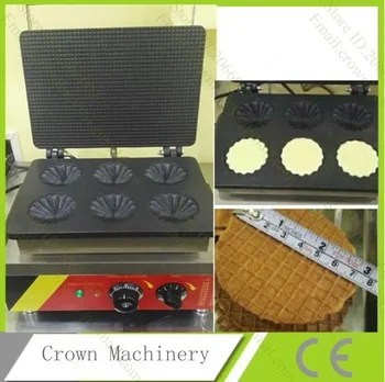Коммерческая электрическая мини-круглая вафельница для маффинов с антипригарным покрытием, Чугунная пекарная машина