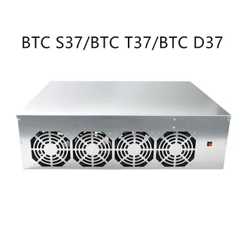 Комплект Корпуса Майнера BTC-D37 Шасси BTC S37 T37 Материнская Плата с 8 Слотами DDR SSD Система Майнинга С 4 Вентиляторами для Майнинга ETH Ethereum