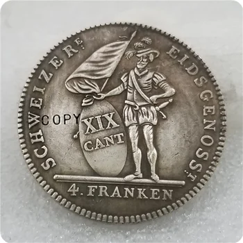 Копия серебряной монеты 1813 Switzerland Solothurn Neutaler