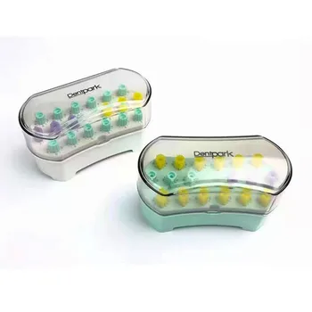 Коробка для дезинфекции зубов 1шт, держатель для эндодонтических файлов для корневых каналов, 18 отверстий с количеством отверстий, чехол для стерилизатора в автоклаве, Буры для эндофайлов