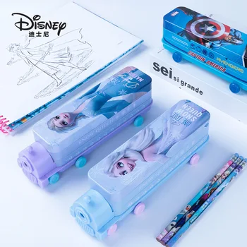 Коробка для детских канцелярских принадлежностей Disney с мультяшным двухэтажным поездом 
