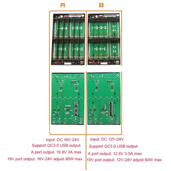 коробка для хранения 12x18650 Тип USB 5,5x2,1 мм Быстрая зарядка DIY для