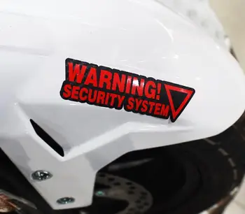 красные предупреждающие наклейки системы безопасности, светоотражающие автомобильные наклейки waring, виниловые наклейки для мотокросса на лобовое стекло мотоцикла