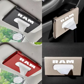 Креативный автомобильный подвесной солнцезащитный козырек из углеродного волокна, коробка для салфеток для Dodge Ram 1500 2500 3500 Автомобильные аксессуары