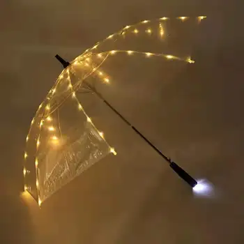 Креативный зонт для фотосъемки на открытом воздухе, реквизит для сцены, зонтик, ночной сигнал, светящийся зонт