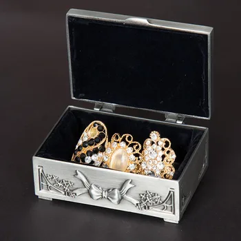 Креативный металлический кейс небольшого размера для хранения Металлических жестяных коробок Органайзер для ювелирных изделий Подарки подруги Z219