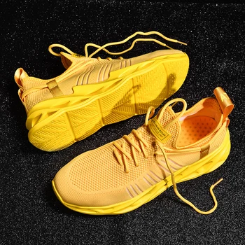 Кроссовки для пары Hemmyi, горячие новые модные желтые кроссовки, удобная уличная мужская обувь, женская обувь, Размер 11, Поддержка дропшиппинга