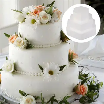 Круглые поддельные формы для торта из пенопласта, набор полистирола, Тренировочные раунды, украшение свадебной модели, формы для выпечки, форма для выпечки