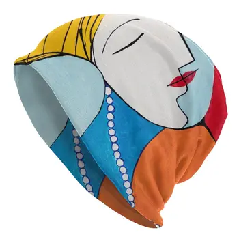 Крутая зимняя Теплая Женская Мужская вязаная шапка для взрослых Унисекс Picasso's Inspiration Skullies, шапочки, кепки-капоты Пабло Пикассо