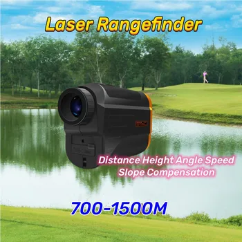 Лазерный дальномер для гольфа с баллистической компенсацией угла, ручное промышленное измерение электроэнергии на расстоянии 700-1500м