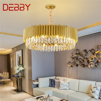 Люстра DEBBY, светильники, Роскошный золотой подвесной светильник в постмодернистском стиле для гостиной, столовой