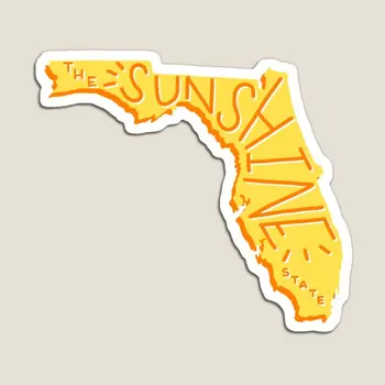 Магнитный держатель Florida The Sunshine State Для детей Красочные Наклейки на холодильник Милая игрушка Магнитный Декор для дома