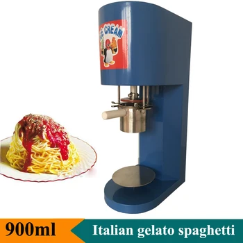 Машина для приготовления мягкого мороженого для спагетти, автоматическая машина для тиснения лапши для мороженого, машина для приготовления мороженого для спагетти