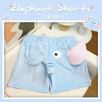 Милый Слон, лето дома, Повседневные шорты для мужчин и женщин, Дышащая Забавная Удобная пара, Короткие брюки с новым рисунком