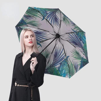 Мини-зонт от солнца, карманные зонты от дождя, Анти-УФ, 5-складной зонтик, Портативный легкий Женский Мужской зонт от солнца для путешествий