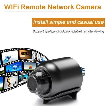 Мини-камера Wi-Fi Беспроводная Видеокамера, Видеомагнитофон, камера ночного видения с функцией обнаружения движения, монитор безопасности HD 1080P Cam