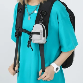 Мини-сумка через плечо с карабином для мужчин и женщин, маленький дорожный кошелек, маленькая сумка через плечо, сумка для мобильного телефона