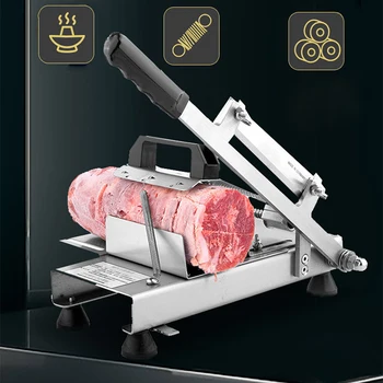 Многофункциональная коммерческая машина для нарезки мяса, машина для нарезки замороженного мяса, для резки жирного рулета из баранины крупного рогатого скота, машина для измельчения замороженного мяса home